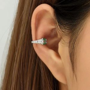 🐍 Lovely Non-Pierce CZ Serpent Snake Ear Cuff 🐍